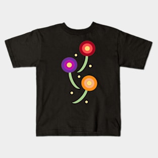 Happy bunch of flowers Kids T-Shirt